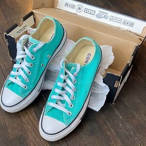 Converse Turquoise Canvas Sneakers